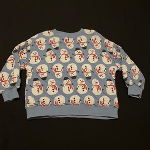 Zara snowman crewneck
